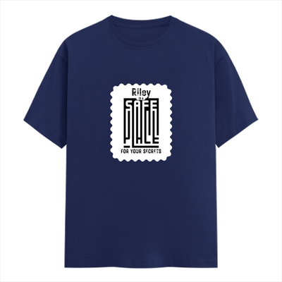 Men's Classic Crew T-Shirt | Regular Fit | 180 GSM Bio-Washed Cotton | DTF Print Ready | Pre-Shrunk, Durable | Personalized | DTF | Typography-focused | Trust | Friendship | Reassuring - front - Royal Blue - mockup 1