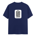 Men's Classic Crew T-Shirt | Regular Fit | 180 GSM Bio-Washed Cotton | DTF Print Ready | Pre-Shrunk, Durable | Personalized | DTF | Typography-focused | Trust | Friendship | Reassuring - back - Royal Blue - mockup 2