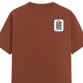 Men's Classic Crew T-Shirt | Regular Fit | 180 GSM Bio-Washed Cotton | DTF Print Ready | Pre-Shrunk, Durable | Personalized | DTF | Typography-focused | Trust | Friendship | Reassuring - left pocket - Copper - mockup 3