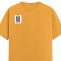 Men's Classic Crew T-Shirt | Regular Fit | 180 GSM Bio-Washed Cotton | DTF Print Ready | Pre-Shrunk, Durable | Personalized | DTF | Typography-focused | Trust | Friendship | Reassuring - right pocket - Golden Yellow - mockup 4