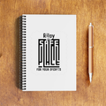 NotePad | A5 Size | Digital Print | 120 Pages | Unisex | Personalized | Typography-focused | Trust | Friendship | Reassuring - front - White - mockup 1