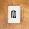 NotePad | A5 Size | Digital Print | 120 Pages | Unisex | Personalized | Typography-focused | Trust | Friendship | Reassuring - front_2 - White - mockup 3