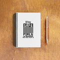 NotePad | A5 Size | Digital Print | 120 Pages | Unisex | Personalized | Typography-focused | Trust | Friendship | Reassuring - front_3 - White - mockup 5