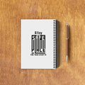 NotePad | A5 Size | Digital Print | 120 Pages | Unisex | Personalized | Typography-focused | Trust | Friendship | Reassuring - back_3 - White - mockup 6