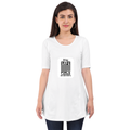 Female Maternity Dress | Regular Fit | Bio-Washed Cotton Blend | Double Stitched Seam | Women | Personalized | DTF | Typography-focused | Trust | Friendship | Reassuring - front - White - mockup 1