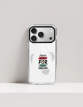 Hard Clear Case | iPhone | TPU Sides & PC Back | Detachable Camera Protector, Scratch-Proof | Unisex | Personalized | Typographic | Motivation | Everyday | Uplifting - front_17 Pro - 17 Pro - mockup 2