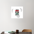 Acrylic Poster | 3mm Glossy Finish | UV Printed | Self-Adhesive Wall Mount | Unisex | Personalized | Typographic | Motivation | Everyday | Uplifting - front_3 - 12x12Inch - White - mockup 3