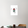 Acrylic Poster | 3mm Glossy Finish | UV Printed | Self-Adhesive Wall Mount | Unisex | Personalized | Typographic | Motivation | Everyday | Uplifting - front_6 - A4 Poster - White - mockup 6