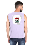 Men's Sleeveless T-Shirt | Regular Fit | 180 GSM Bio-Washed Cotton DTG | Pre-Shrunk, Double Stitched | For Gym & Casual Wear | Personalized | DTG | Typographic | Motivation | Everyday | Uplifting - back - Lavender - mockup 2