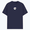 Basic T-Shirt | Unisex XS-2XL | Poly-Cotton Blend | Soft Finish & Durable | Everyday Wear | Personalized | DTG | Typographic | Motivation | Everyday | Uplifting - front - Navy Blue - mockup 1
