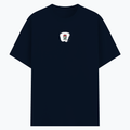 Basic T-Shirt | Unisex XS-2XL | Poly-Cotton Blend | Soft Finish & Durable | Everyday Wear | Personalized | DTG | Typographic | Motivation | Everyday | Uplifting - front - Navy melange - mockup 1