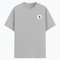 Basic T-Shirt | Unisex XS-2XL | Poly-Cotton Blend | Soft Finish & Durable | Everyday Wear | Personalized | DTG | Typographic | Motivation | Everyday | Uplifting - left pocket - Grey Melange - mockup 3
