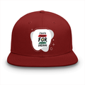 Classic Snapback Cap | Adjustable One-Size | Heavy Cotton DTG Printed | Flat Brim Structured | Unisex Adults | Personalized | DTG | Typographic | Motivation | Everyday | Uplifting - front - Red - mockup 1