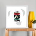 Framed Poster | Multiple Sizes | 300 GSM Art Paper | Laminated, Fade-Proof, 1-inch Frame | Unisex Home Decor | Personalized | DTG | Typographic | Motivation | Everyday | Uplifting - front_12x12In - 12x12In - mockup 5