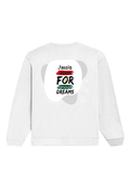Oversized Sweatshirt | Roomy Relaxed Fit | 400 GSM Cotton Blend | Pre-Shrunk Drop Shoulder | Unisex Adult | Personalized | DTG | Typographic | Motivation | Everyday | Uplifting - back - White - mockup 2