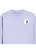 Oversized Sweatshirt | Roomy Relaxed Fit | 400 GSM Cotton Blend | Pre-Shrunk Drop Shoulder | Unisex Adult | Personalized | DTG | Typographic | Motivation | Everyday | Uplifting - left pocket - Lavender - mockup 3