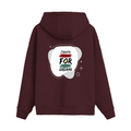 Oversized Hoodie | Relaxed Fit, Drop-Shoulder | 400 GSM Fabric | Warm, Durable | Unisex | Personalized | DTF | Typographic | Motivation | Everyday | Uplifting - back - Maroon - mockup 2