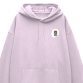 Oversized Hoodie | Relaxed Fit, Drop-Shoulder | 400 GSM Fabric | Warm, Durable | Unisex | Personalized | DTF | Typographic | Motivation | Everyday | Uplifting - left pocket - Light Baby Pink - mockup 3