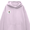 Oversized Hoodie | Relaxed Fit, Drop-Shoulder | 400 GSM Fabric | Warm, Durable | Unisex | Personalized | DTF | Typographic | Motivation | Everyday | Uplifting - right pocket - Light Baby Pink - mockup 4
