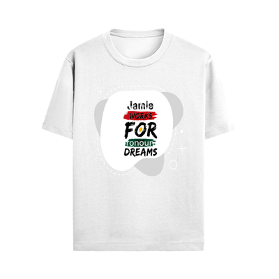 Male Standard Crew T-Shirt | Regular Fit | 100% Cotton (180 GSM) | DTG Print | Durable & Comfortable | Adult | Personalized | DTG | Typographic | Motivation | Everyday | Uplifting - front - White - mockup 1