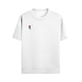 Male Standard Crew T-Shirt | Regular Fit | 100% Cotton (180 GSM) | DTG Print | Durable & Comfortable | Adult | Personalized | DTG | Typographic | Motivation | Everyday | Uplifting - left pocket - White - mockup 5