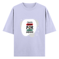 Oversized Standard T-Shirt | Unisex Relaxed Fit | 100% Super Combed Cotton DTG | Soft, Breathable & Durable | Adult | Personalized | DTG | Typographic | Motivation | Everyday | Uplifting - front - Lavender - mockup 1