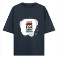 Oversized Standard T-Shirt | Unisex Relaxed Fit | 100% Super Combed Cotton DTG | Soft, Breathable & Durable | Adult | Personalized | DTG | Typographic | Motivation | Everyday | Uplifting - front - Navy Blue - mockup 1