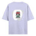 Oversized Standard T-Shirt | Unisex Relaxed Fit | 100% Super Combed Cotton DTG | Soft, Breathable & Durable | Adult | Personalized | DTG | Typographic | Motivation | Everyday | Uplifting - back - Lavender - mockup 2