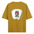 Oversized Classic T-Shirt | Unisex Oversized Fit | 100% Super-Combed Cotton | Pre-Shrunk & Ribbed Neck | Adults | Personalized | DTG | Typographic | Motivation | Everyday | Uplifting - back - Mustard Yellow - mockup 2