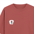Oversized Classic T-Shirt | Unisex Oversized Fit | 100% Super-Combed Cotton | Pre-Shrunk & Ribbed Neck | Adults | Personalized | DTG | Typographic | Motivation | Everyday | Uplifting - left pocket - Coral - mockup 3