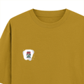 Oversized Classic T-Shirt | Unisex Oversized Fit | 100% Super-Combed Cotton | Pre-Shrunk & Ribbed Neck | Adults | Personalized | DTG | Typographic | Motivation | Everyday | Uplifting - left pocket - Mustard Yellow - mockup 3