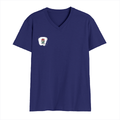 Men's V-Neck T-Shirt | Regular Fit | 180 GSM Bio-Washed Cotton | DTG Print | Durable | Personalized | DTG | Typographic | Motivation | Everyday | Uplifting - right pocket - Royal Blue - mockup 4