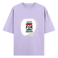 Oversized Classic T-Shirt | Unisex Fit | 100% Super-Combed Cotton | Pre-Shrunk, Double-Stitched | Adults | Personalized | DTF | Typographic | Motivation | Everyday | Uplifting - front - Lavender - mockup 1