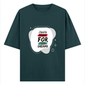 Oversized Classic T-Shirt | Unisex Fit | 100% Super-Combed Cotton | Pre-Shrunk, Double-Stitched | Adults | Personalized | DTF | Typographic | Motivation | Everyday | Uplifting - front - Petrol Blue - mockup 1
