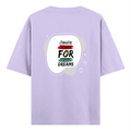 Oversized Classic T-Shirt | Unisex Fit | 100% Super-Combed Cotton | Pre-Shrunk, Double-Stitched | Adults | Personalized | DTF | Typographic | Motivation | Everyday | Uplifting - back - Lavender - mockup 2