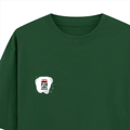 Oversized Classic T-Shirt | Unisex Fit | 100% Super-Combed Cotton | Pre-Shrunk, Double-Stitched | Adults | Personalized | DTF | Typographic | Motivation | Everyday | Uplifting - left pocket - Bottle Green - mockup 3