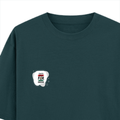 Oversized Classic T-Shirt | Unisex Fit | 100% Super-Combed Cotton | Pre-Shrunk, Double-Stitched | Adults | Personalized | DTF | Typographic | Motivation | Everyday | Uplifting - left pocket - Petrol Blue - mockup 3