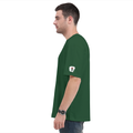 Oversized Classic T-Shirt | Unisex Fit | 100% Super-Combed Cotton | Pre-Shrunk, Double-Stitched | Adults | Personalized | DTF | Typographic | Motivation | Everyday | Uplifting - right sleeve - Bottle Green - mockup 6