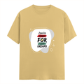 Female Classic Crew T-Shirt | Women's Regular Fit | 180 GSM Bio-Washed Cotton | Double Stitched, Pre-Shrunk | Personalized | DTG | Typographic | Motivation | Everyday | Uplifting - front - Beige - mockup 1