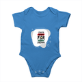 Baby Romper | 0-12 Months Regular Fit | 180 GSM Bio-Washed Cotton Blend | Double Stitched, Pre-Shrunk | Unisex | Personalized | DTF | Typographic | Motivation | Everyday | Uplifting - front - Orchid Blue - mockup 1