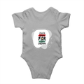 Baby Romper | 0-12 Months Regular Fit | 180 GSM Bio-Washed Cotton Blend | Double Stitched, Pre-Shrunk | Unisex | Personalized | DTF | Typographic | Motivation | Everyday | Uplifting - back - Grey Melange - mockup 2