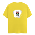 Men's Classic Crew T-Shirt | Regular Fit | 180 GSM Bio-Washed Cotton | DTF Print Ready | Pre-Shrunk, Durable | Personalized | DTF | Typographic | Motivation | Everyday | Uplifting - back - New Yellow - mockup 2