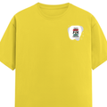 Men's Classic Crew T-Shirt | Regular Fit | 180 GSM Bio-Washed Cotton | DTF Print Ready | Pre-Shrunk, Durable | Personalized | DTF | Typographic | Motivation | Everyday | Uplifting - left pocket - New Yellow - mockup 3