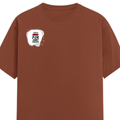 Men's Classic Crew T-Shirt | Regular Fit | 180 GSM Bio-Washed Cotton | DTF Print Ready | Pre-Shrunk, Durable | Personalized | DTF | Typographic | Motivation | Everyday | Uplifting - right pocket - Copper - mockup 4