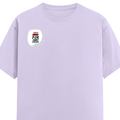 Men's Classic Crew T-Shirt | Regular Fit | 180 GSM Bio-Washed Cotton | DTF Print Ready | Pre-Shrunk, Durable | Personalized | DTF | Typographic | Motivation | Everyday | Uplifting - right pocket - Lavender - mockup 4