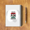 NotePad | A5 Size | Digital Print | 120 Pages | Unisex | Personalized | Typographic | Motivation | Everyday | Uplifting - back - White - mockup 2