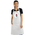 Apron | Onesize Unisex Adult | Cotton DTG Printed | Pockets & Adjustable Straps | Personalized | DTG | Typographic | Motivation | Everyday | Uplifting - front - White - mockup 1