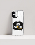Hard Clear Case | iPhone | TPU Sides & PC Back | Detachable Camera Protector, Scratch-Proof | Unisex | Personalized | Bold | Positivity | Motivation | Everyday | Uplifting - front_17 - 17 - mockup 1