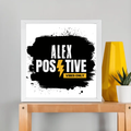Framed Poster | Multiple Sizes | 300 GSM Art Paper | Laminated, Fade-Proof, 1-inch Frame | Unisex Home Decor | Personalized | DTG | Bold | Positivity | Motivation | Everyday | Uplifting - front_12x12In - 12x12In - mockup 5