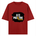 Oversized Classic T-Shirt | Unisex Oversized Fit | 100% Super-Combed Cotton | Pre-Shrunk & Ribbed Neck | Adults | Personalized | DTG | Bold | Positivity | Motivation | Everyday | Uplifting - front - Red - mockup 1